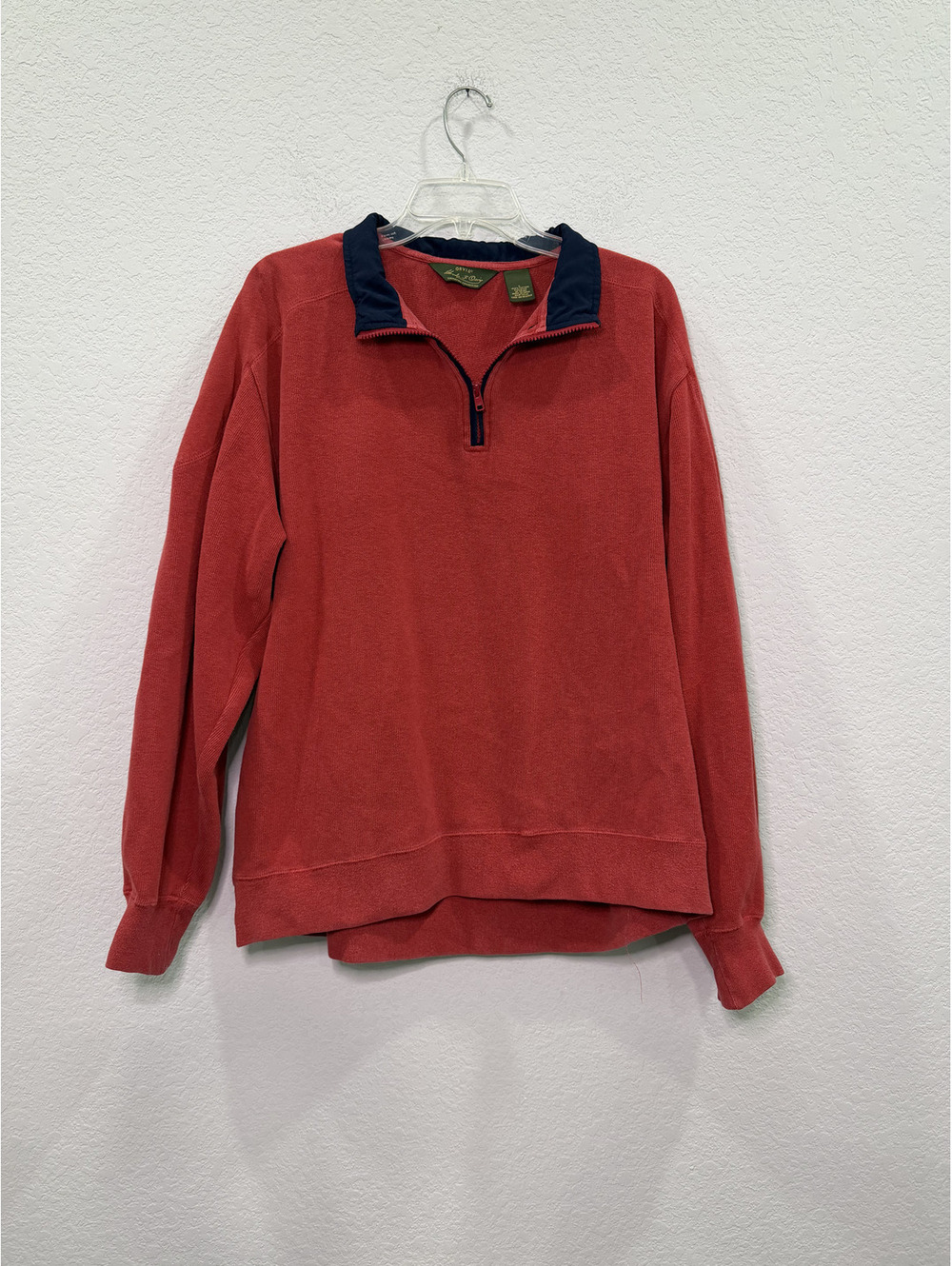 Orvis Men's Red 1/4 Zip Pullover - L